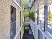 The apartments are accessible from the arbors via small walkways (Photos: Zeljko Gataric)