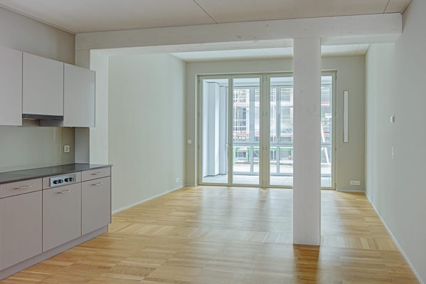 Vue intérieure de l'appartement termin