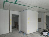 Gekapseltes Treppenhaus in der Bauphase