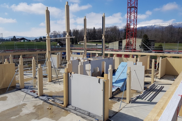 First floor under construction.