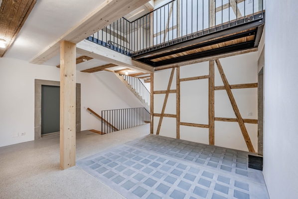 Kombination der neuen mit den bestehenden Bauteilen im Mittelteil