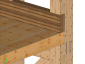 Visualisation Cadwork - Support sur des traverses