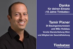 10 ans de fidélité à Timbatec | Merci Tamir Pixner